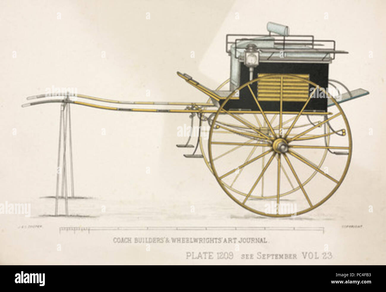 586 Carrello Tandem, c 1903 Foto Stock