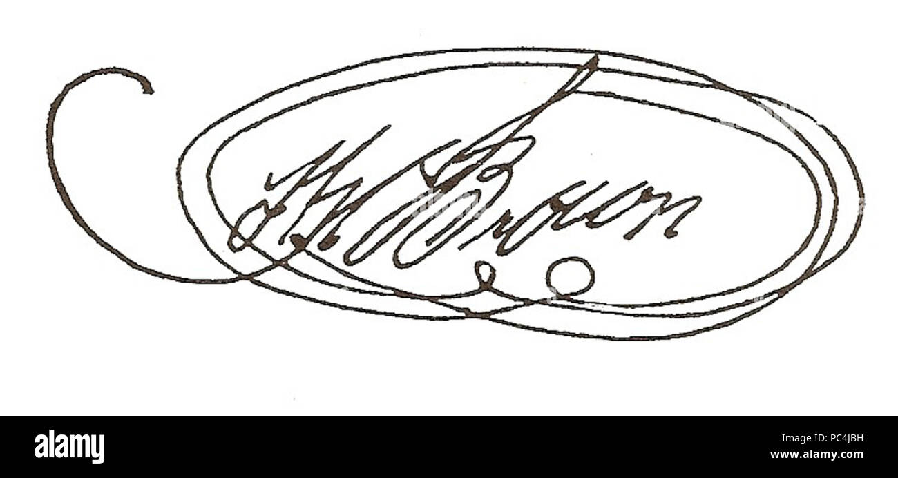 610 Tomas firma marrone 2012 000 Foto Stock