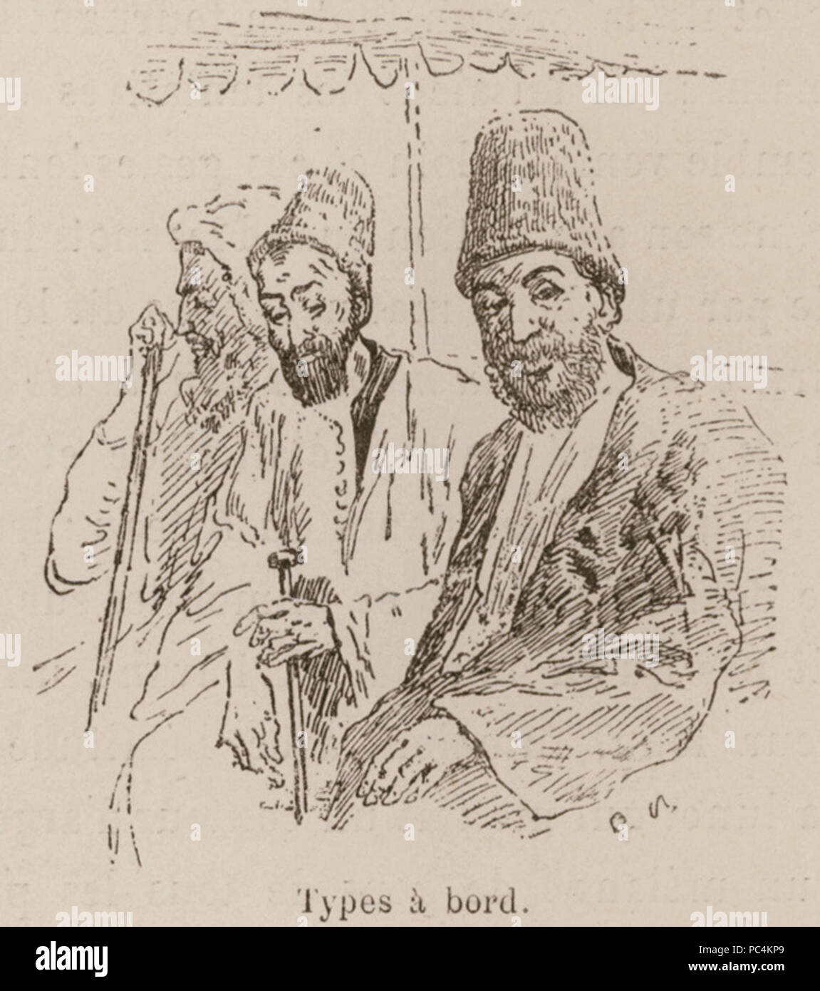 618 tipi à bord (2) - De Amicis Edmondo - 1883 Foto Stock