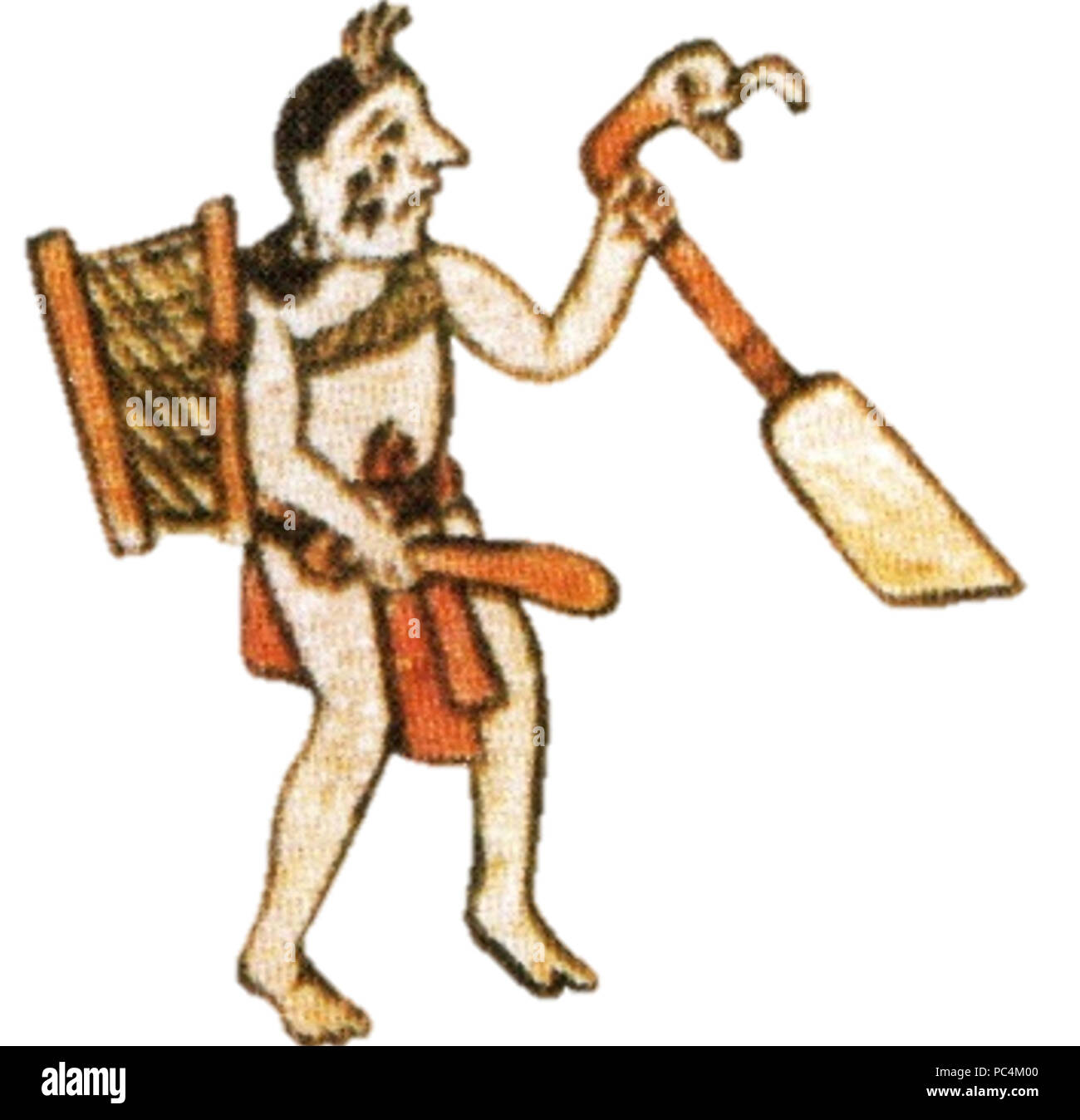 619 Uictli axoquen historia tolteca chichimeca Foto Stock