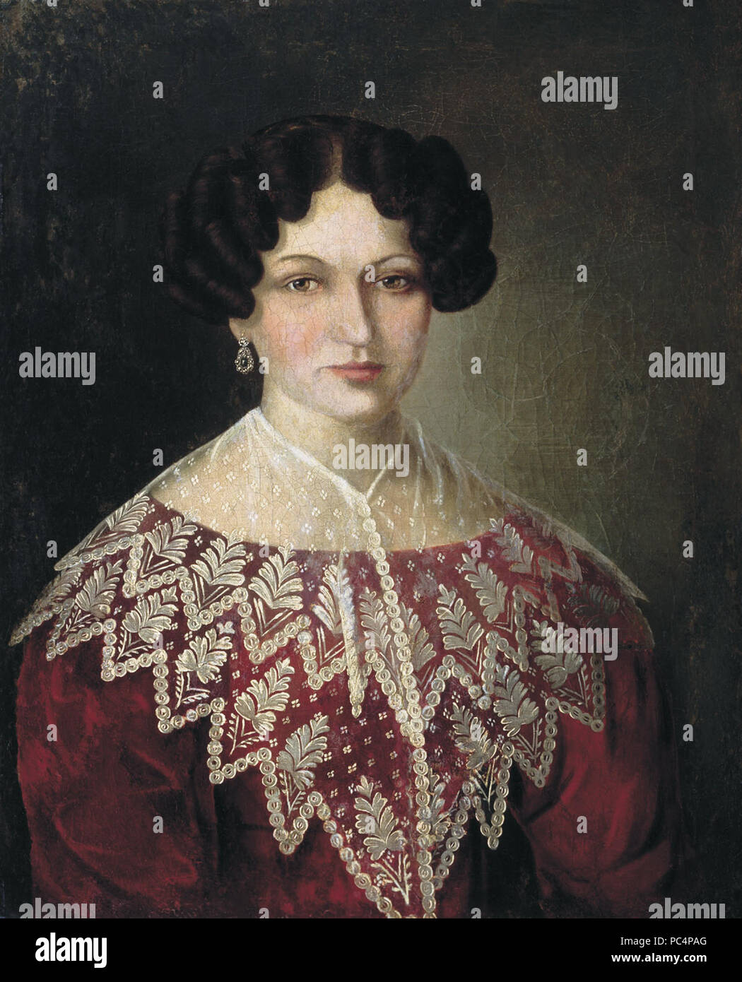 621 donna sconosciuta da Argunov (museo degli Altai) Foto Stock