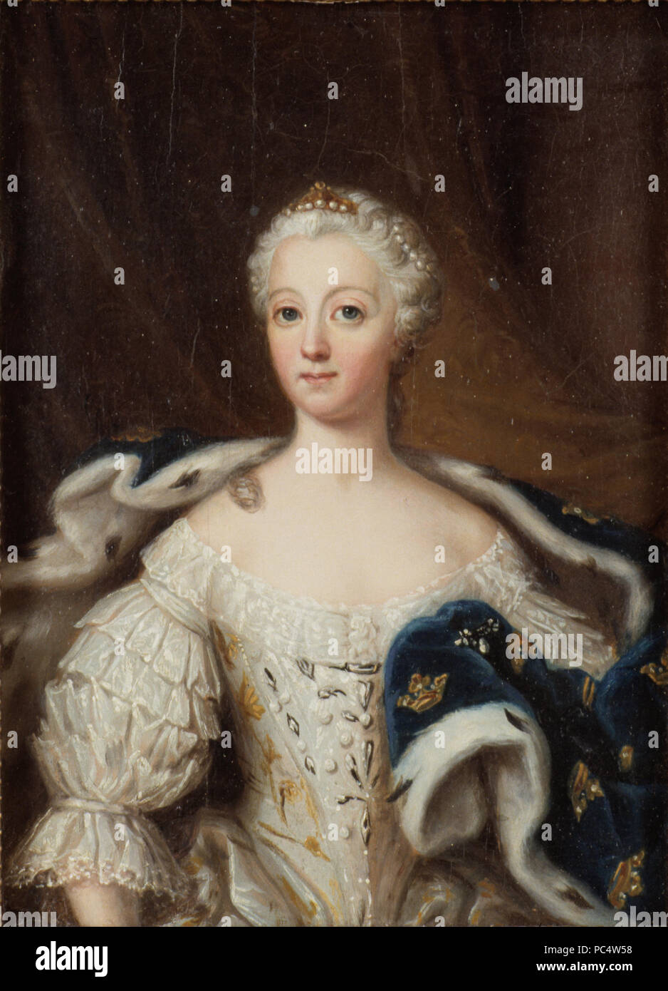 58 Lovisa Ulrika, 1720-1782, drottning av Sverige, av prinsessa Preussen, dono med kung Adolf Fredrik - Nationalmuseum - 39219 Foto Stock