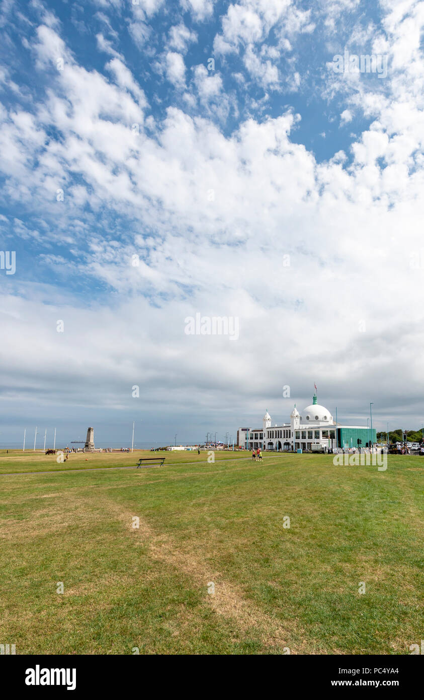 Città spagnola, Whitley Bay, a nord-est dell' Inghilterra Foto Stock