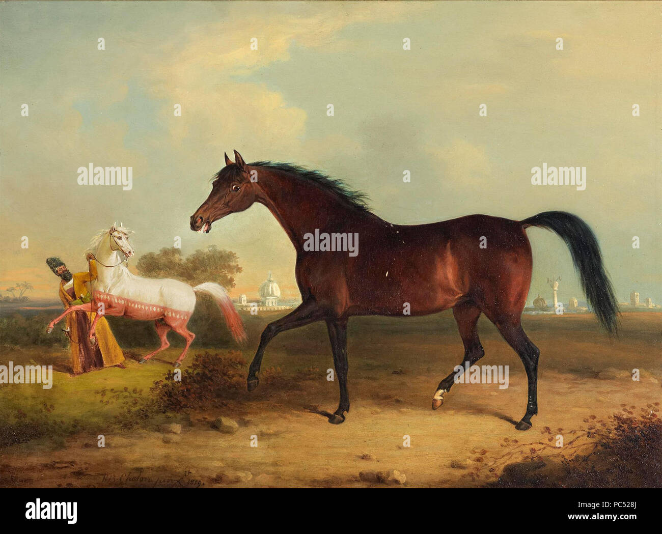 3 Un persiano di mare presentato a S.A.R. il Principe Reggente... da Henry Bernard Chalon, 1819 Foto Stock