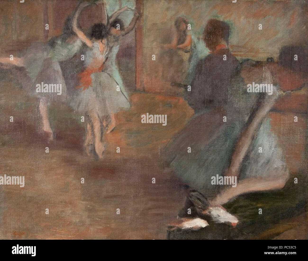 25 Edgar Degas, ripetizione au Foyer de la Danse (Saggio di danza), 1882 Foto Stock