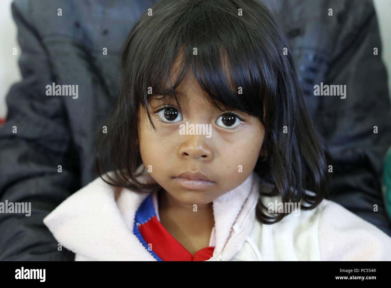 Free health clinic gestito dalle Suore Francescane Missionarie di Maria. La minoranza etnica bambino. Dalat. Il Vietnam. | Utilizzo di tutto il mondo Foto Stock