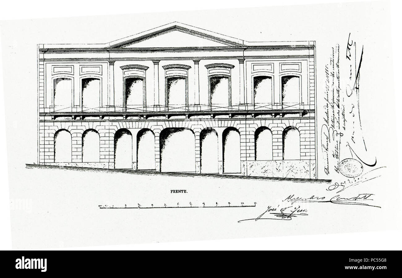 72 Plano Conventillo Risso Dirección de Catastro Uru Foto Stock