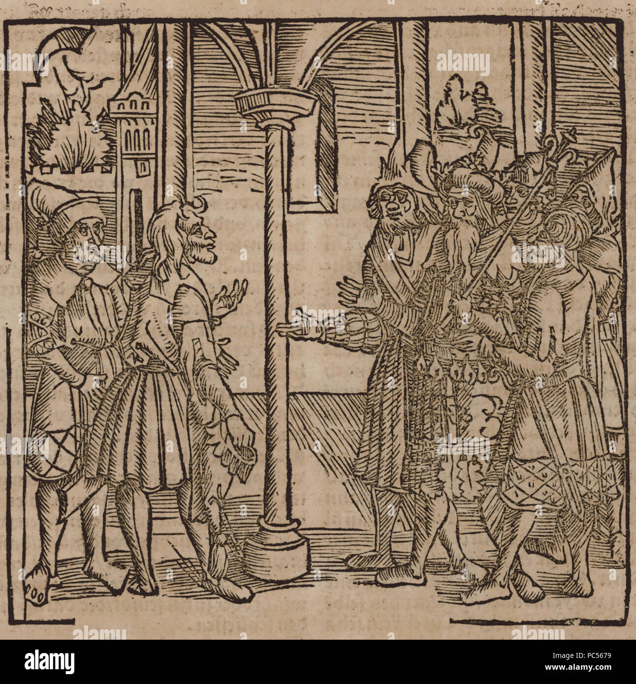 628 ambasciatori veneziano presso la corte di Timur - Johannes Adelphus - 1513 Foto Stock