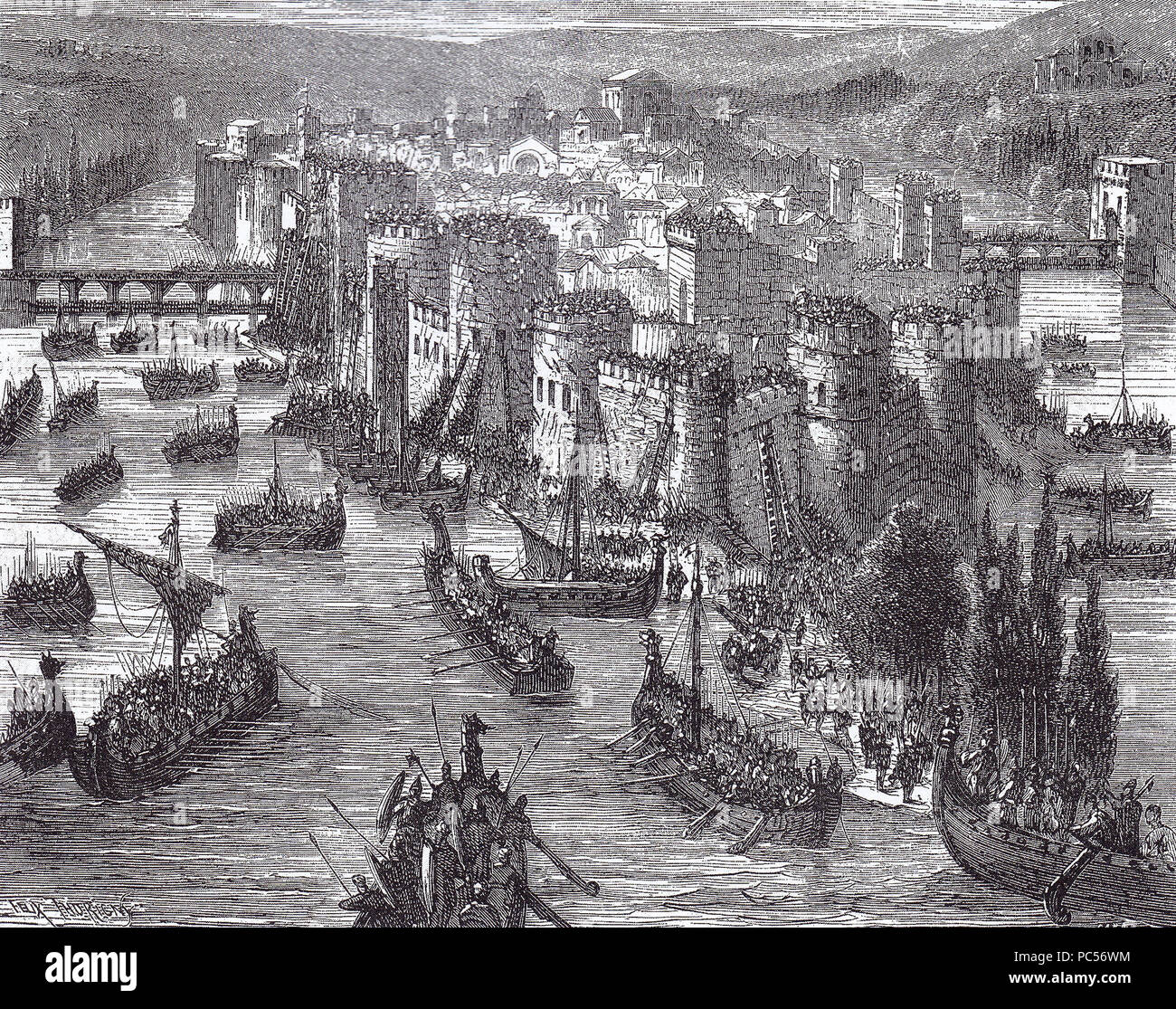 633 Viking assedio di Parigi Foto Stock