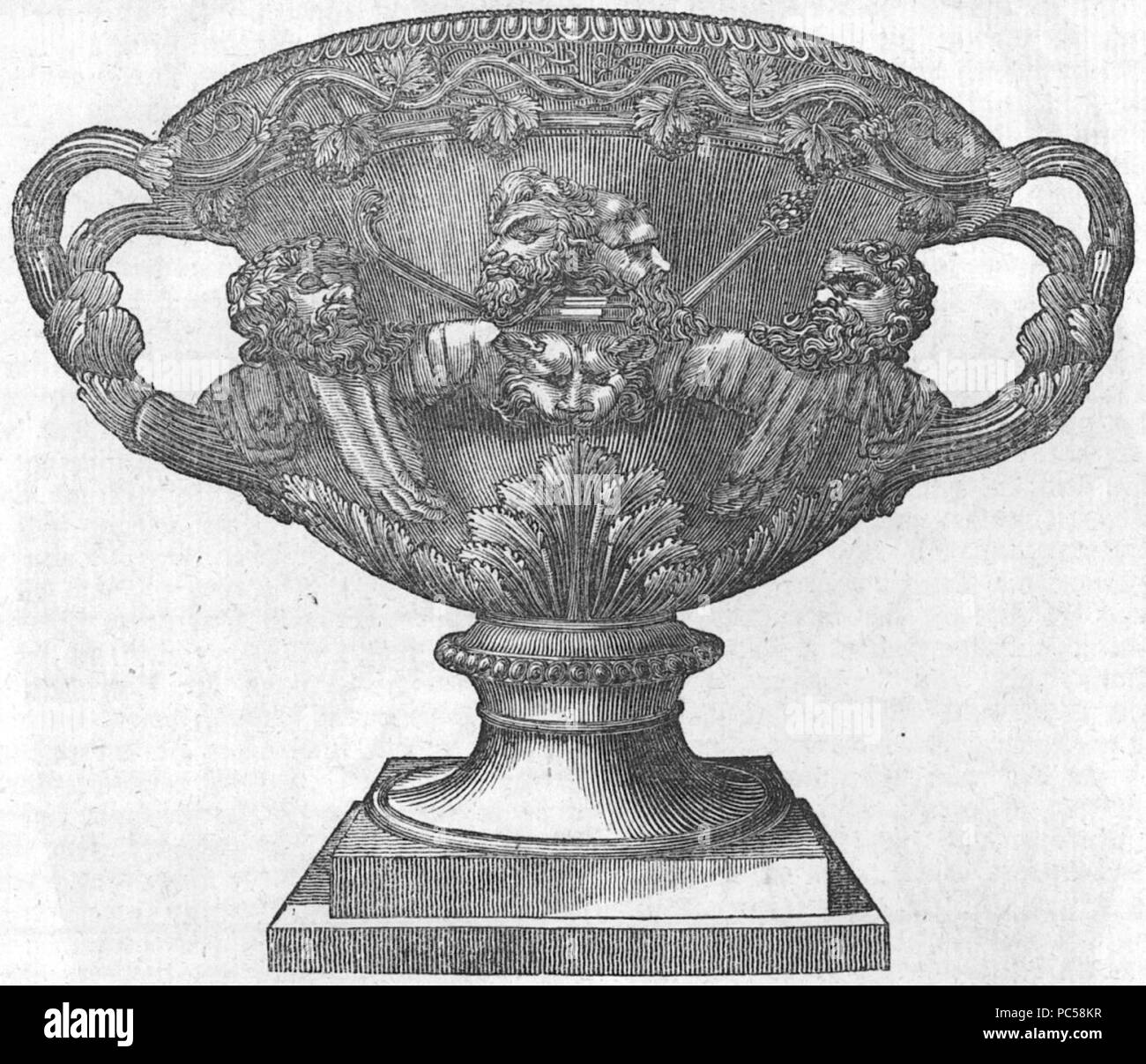 642 Warwick vaso Brockhaus 1837 Foto Stock