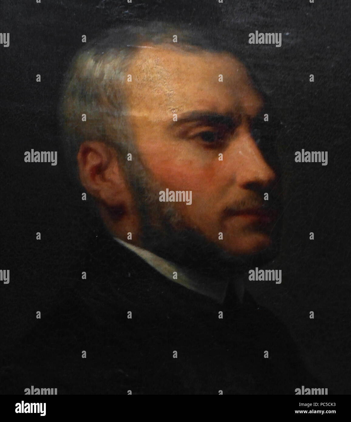 663 Zygmunt Krasiński da Ary Scheffer 1850 (frammento) Foto Stock