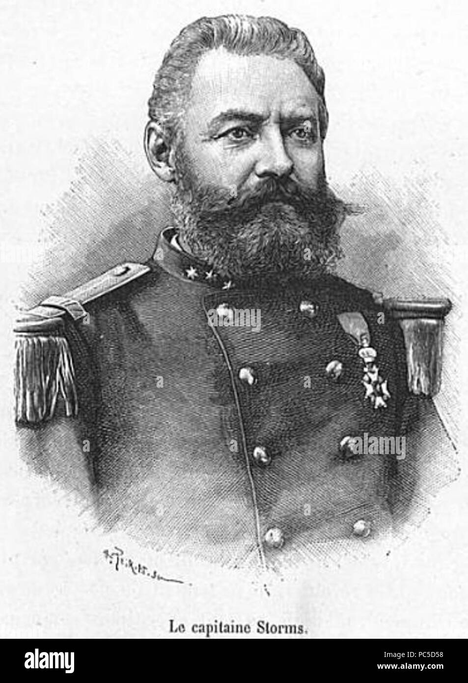 664 Émile tempeste 1886 Foto Stock