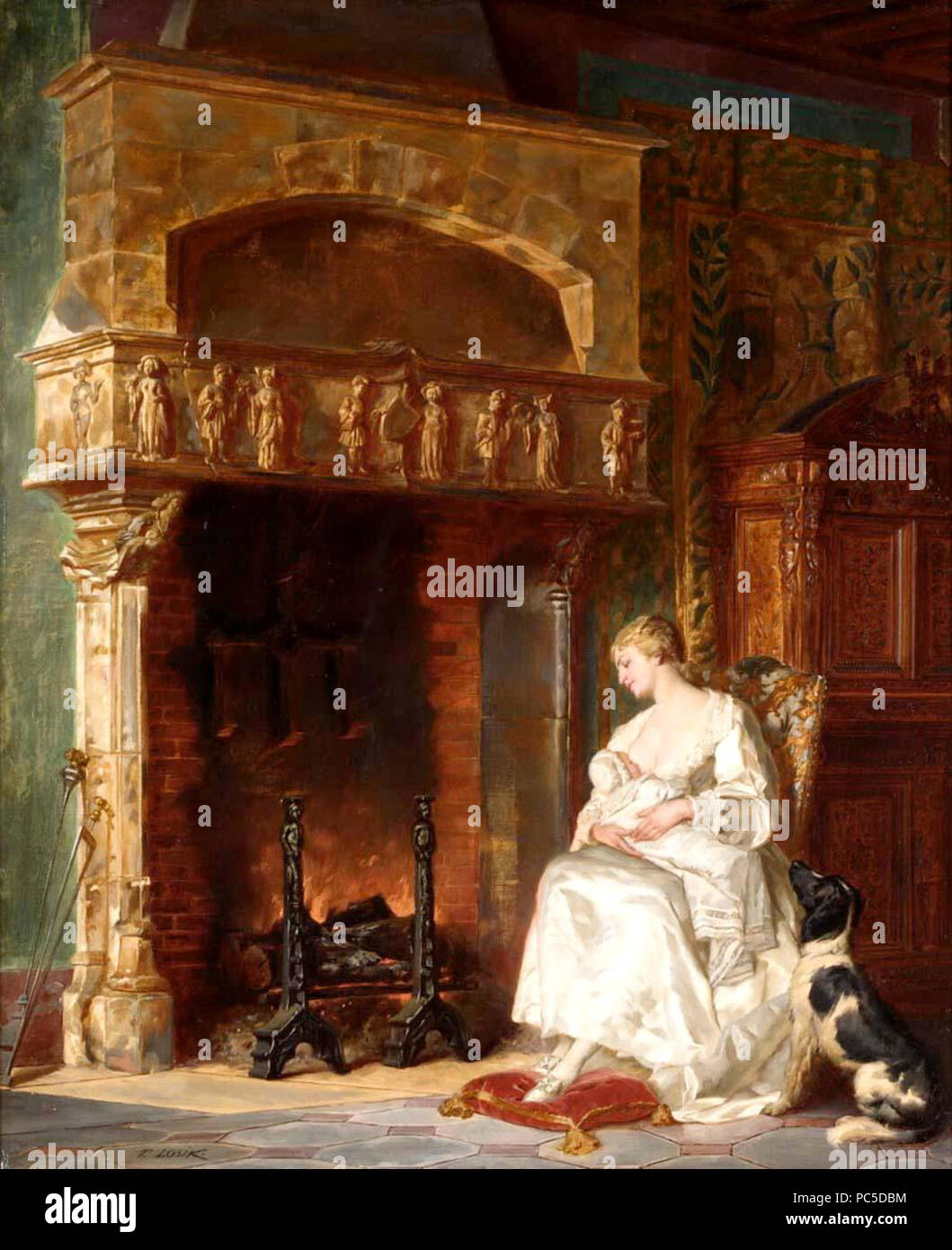 665 Łosik - Dal fuoco Foto Stock