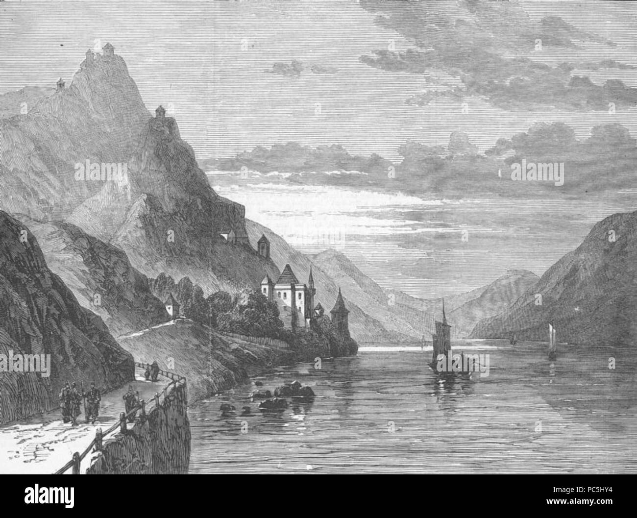 676 Зворник, Дрина 1876 Foto Stock