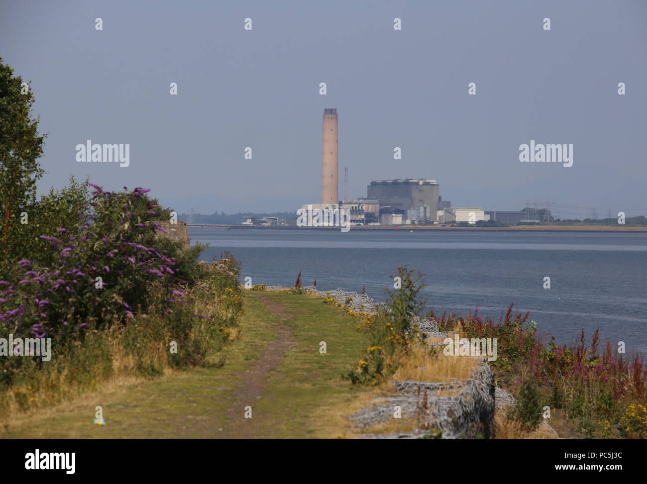 John Muir e modo di Longannet power station Scozia Luglio 2018 Foto Stock