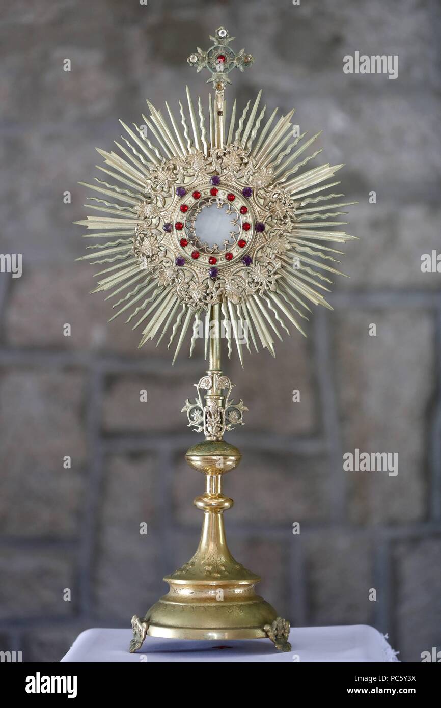 Bai Dau chiesa cattolica. Santo Sacramento. L adorazione eucaristica. Vung Tau. Il Vietnam. | Utilizzo di tutto il mondo Foto Stock
