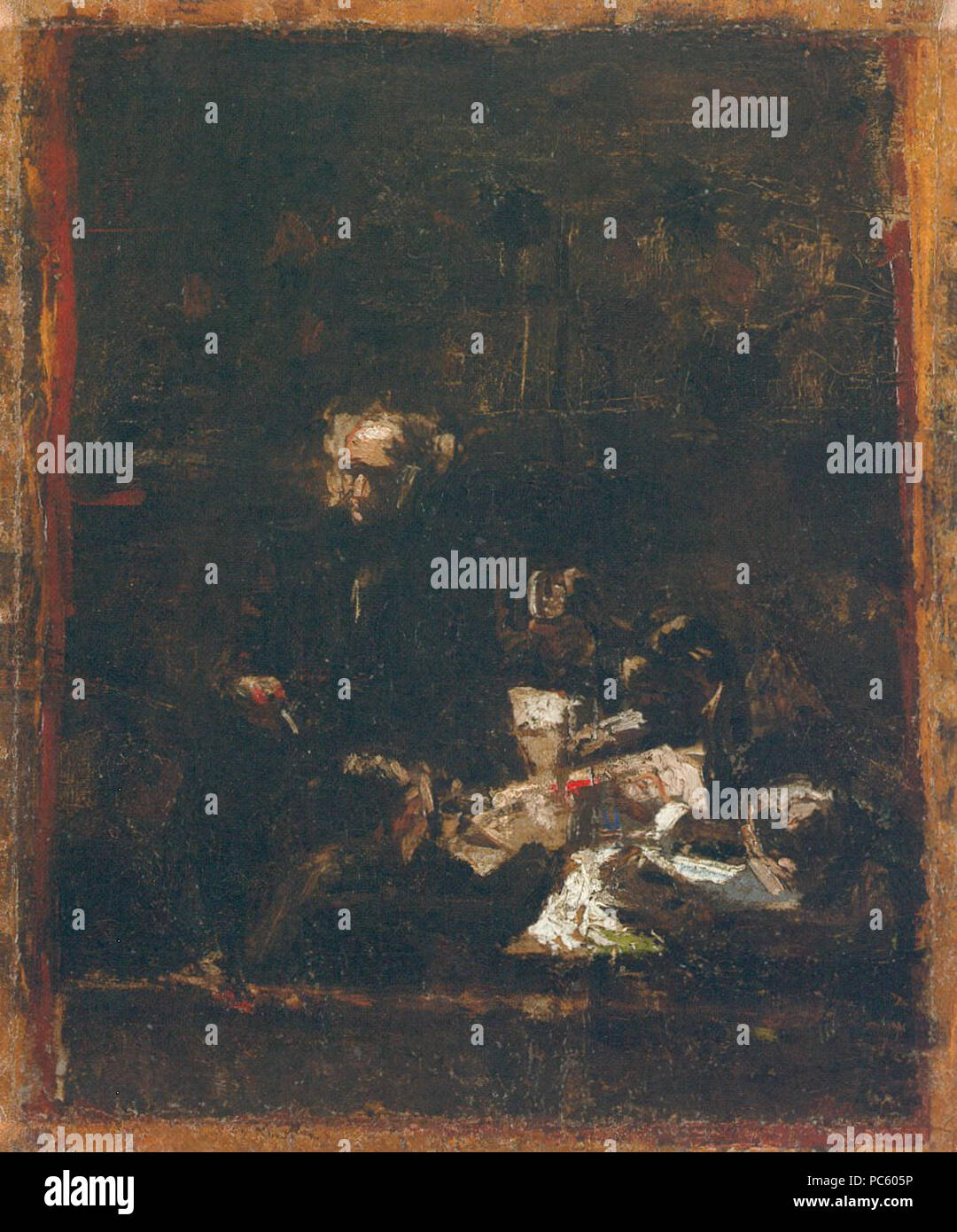 20 Composizione studio per il ritratto del professor lordi di Thomas Eakins Foto Stock
