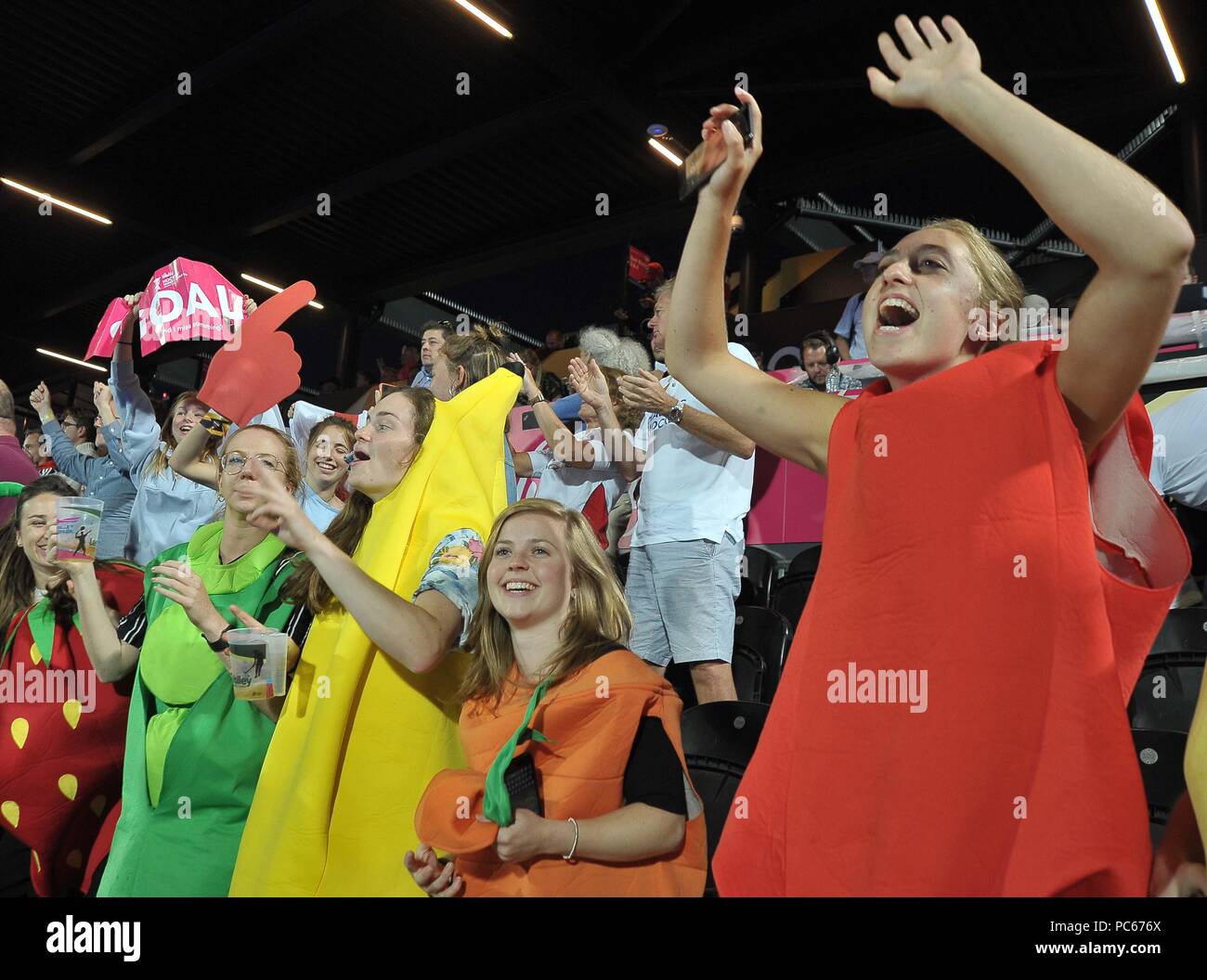 Londra, Regno Unito. Il 31 luglio 2018. . Inghilterra V Corea. Match 28. Gioco di crossover. Womens Hockey World Cup 2018. Lee Valley hockey center. Queen Elizabeth Olympic Park. Stratford. Londra. Regno Unito. 31/07/2018. Credito: Sport In immagini/Alamy Live News Foto Stock