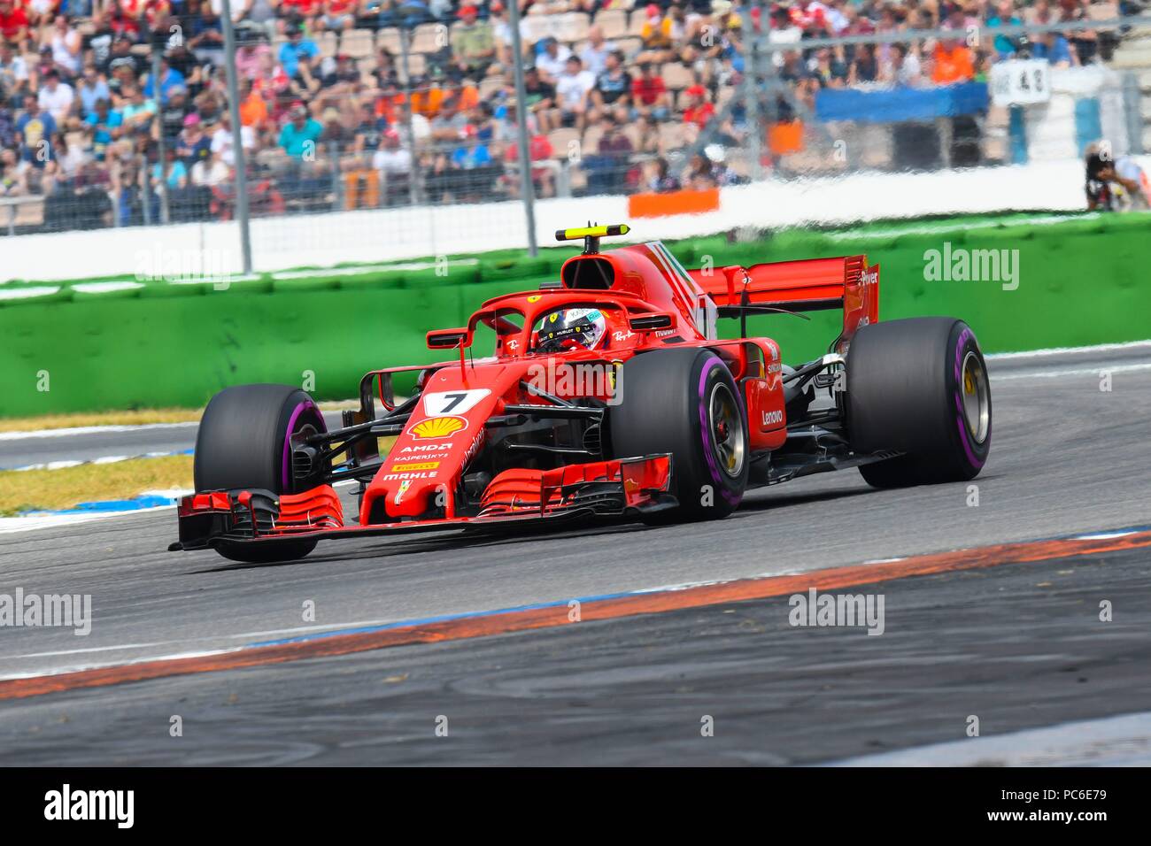 Firo, Formula 1, 21.07.2018 Motorsport, stagione di Formula 1 2018: Hockenheim, Gran Premio di Germania, Kimi Raikkonen, la Scuderia Ferrari, | Utilizzo di tutto il mondo Foto Stock