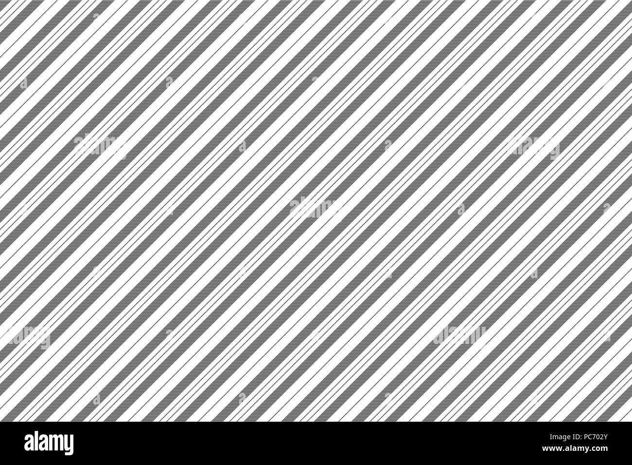 Bianco nero classico pattern a strisce. Illustrazione Vettoriale. Illustrazione Vettoriale