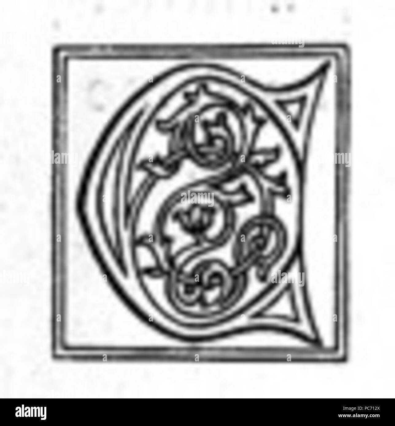 33 Fancy lettera C (2) Foto Stock