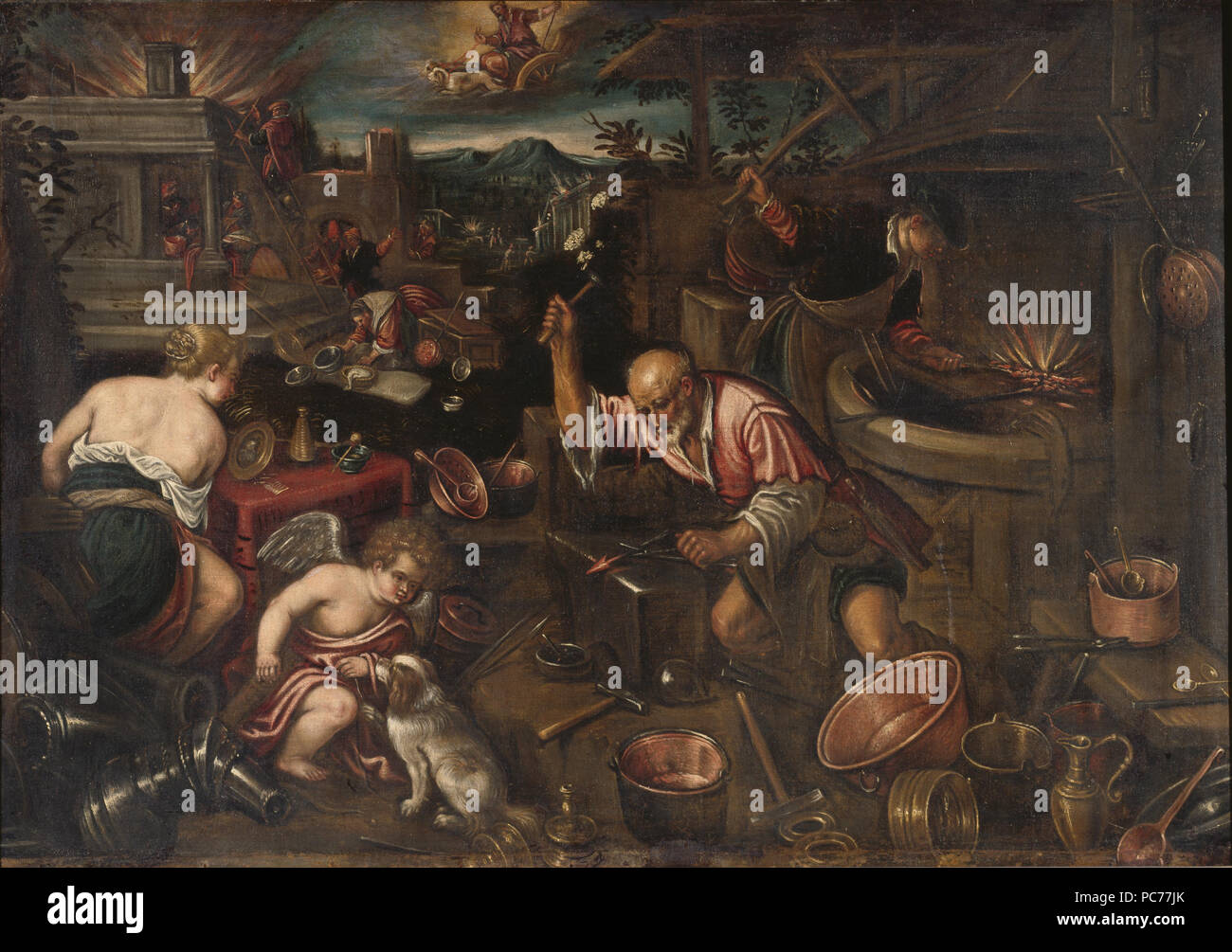 34 Il fuoco - Nationalmuseum - 18070 Foto Stock