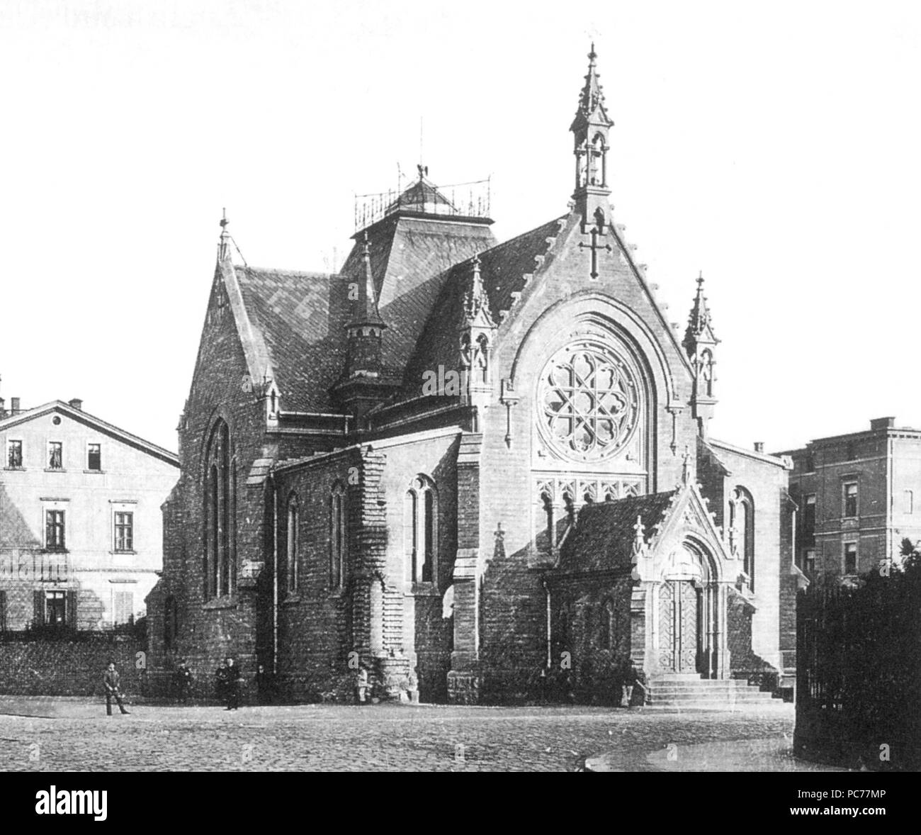 46 Anglo-amerikanische Kirche Leipzig-Detail Foto Stock