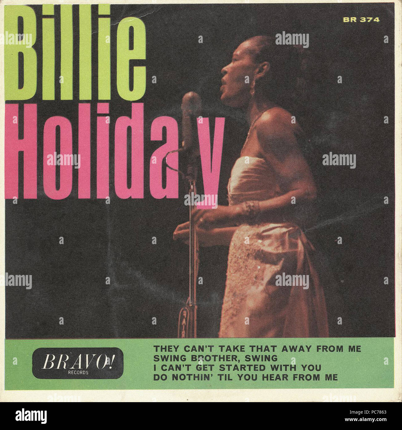 Billie Holiday - Vintage vinile copertina album Foto Stock