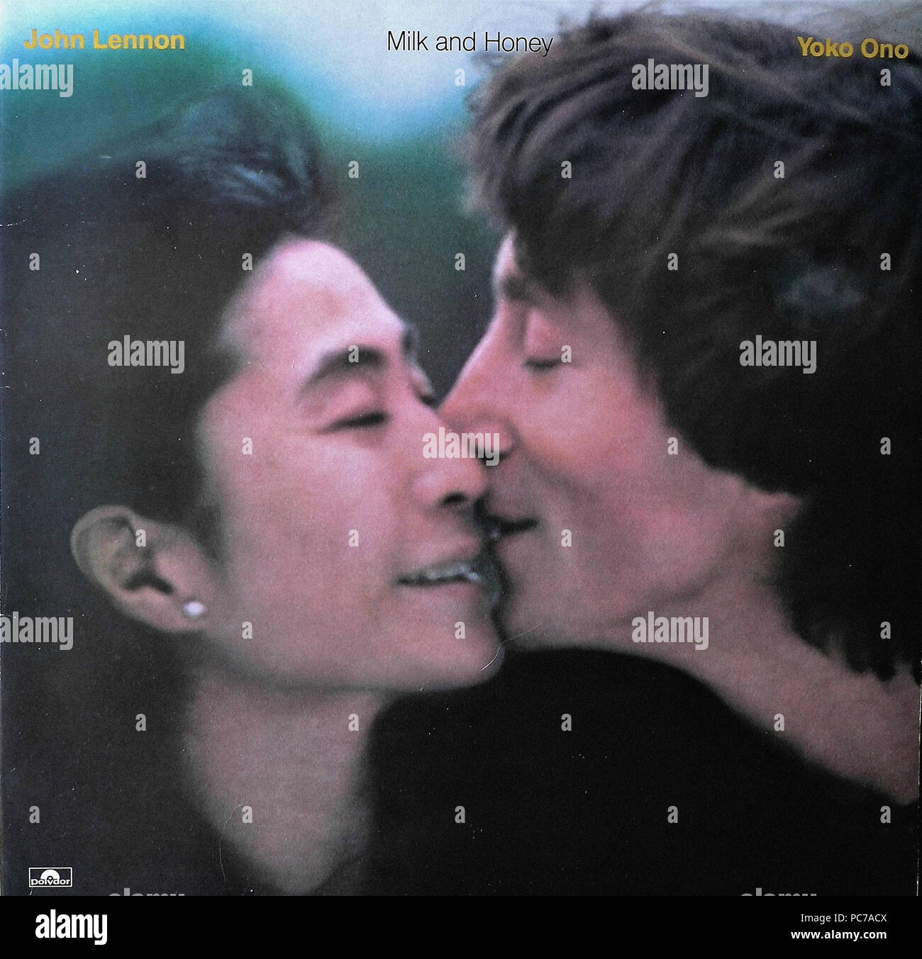 John Lennon e Yoko Ono - latte e miele - Vintage vinile copertina album Foto Stock