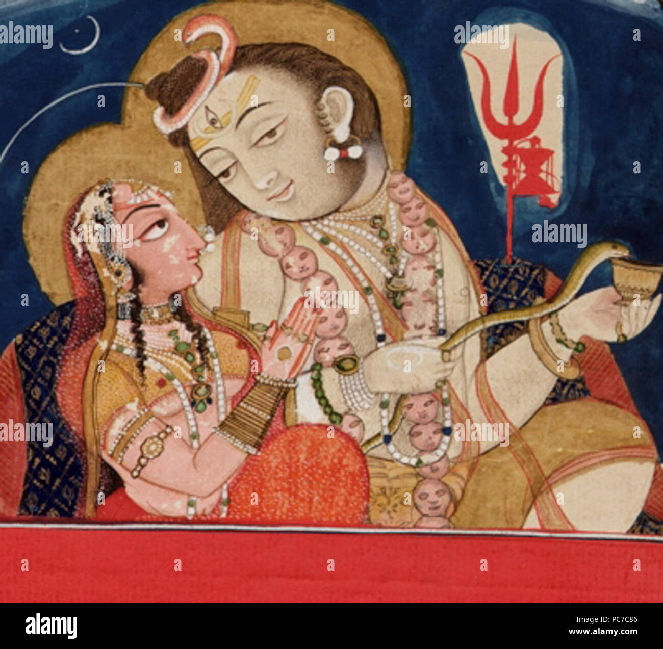 555 Shiva e Parvati piccola Foto Stock 555 Shiva e Parvati piccola Foto Stock