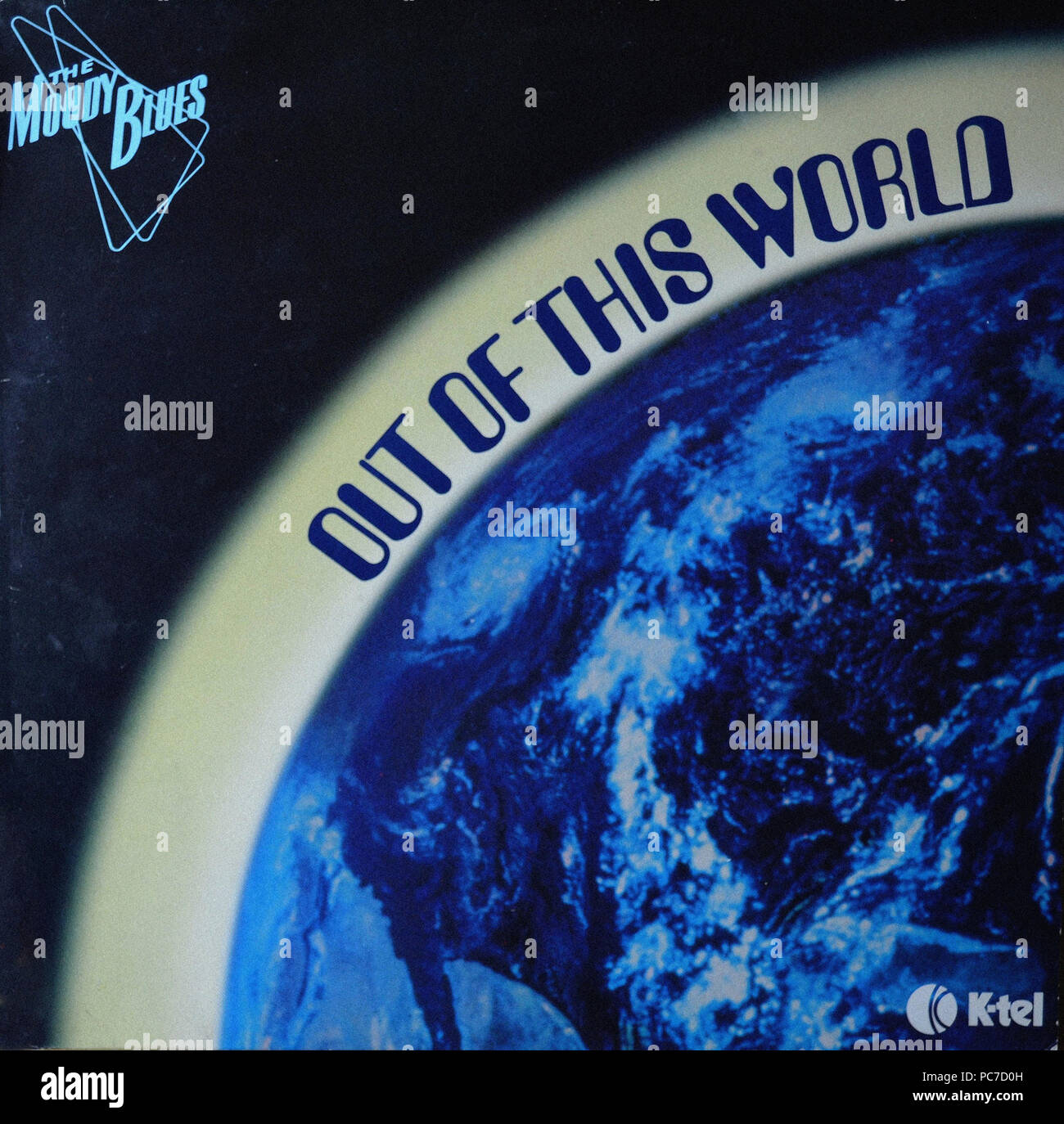 La Moody Blues - al di fuori di questo mondo - Vintage vinile copertina album Foto Stock
