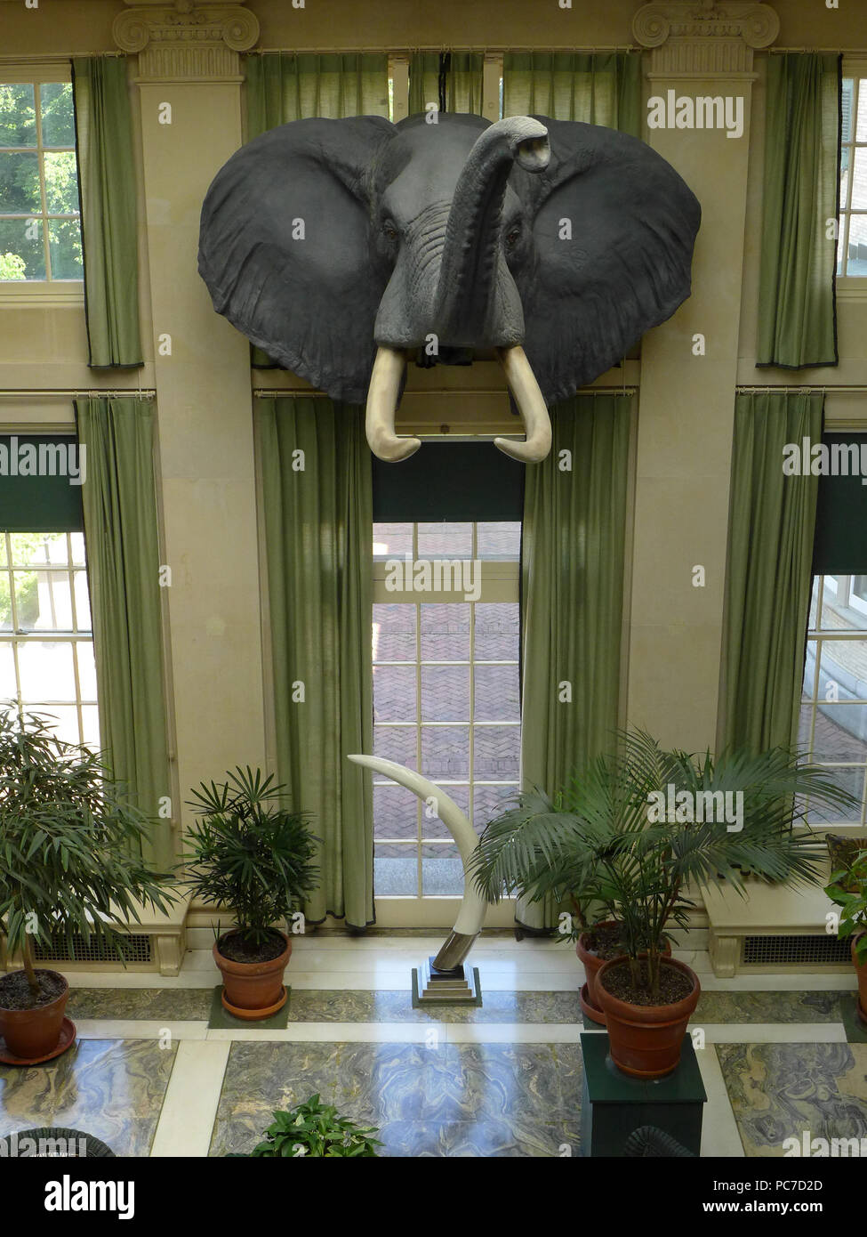 Grande sala in George Eastman House, Rochester New York. Foto Stock