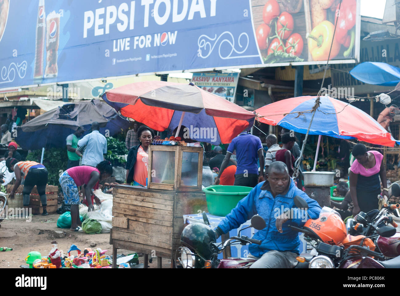 Streetscene, Kampala, Uganda, Africa Foto Stock