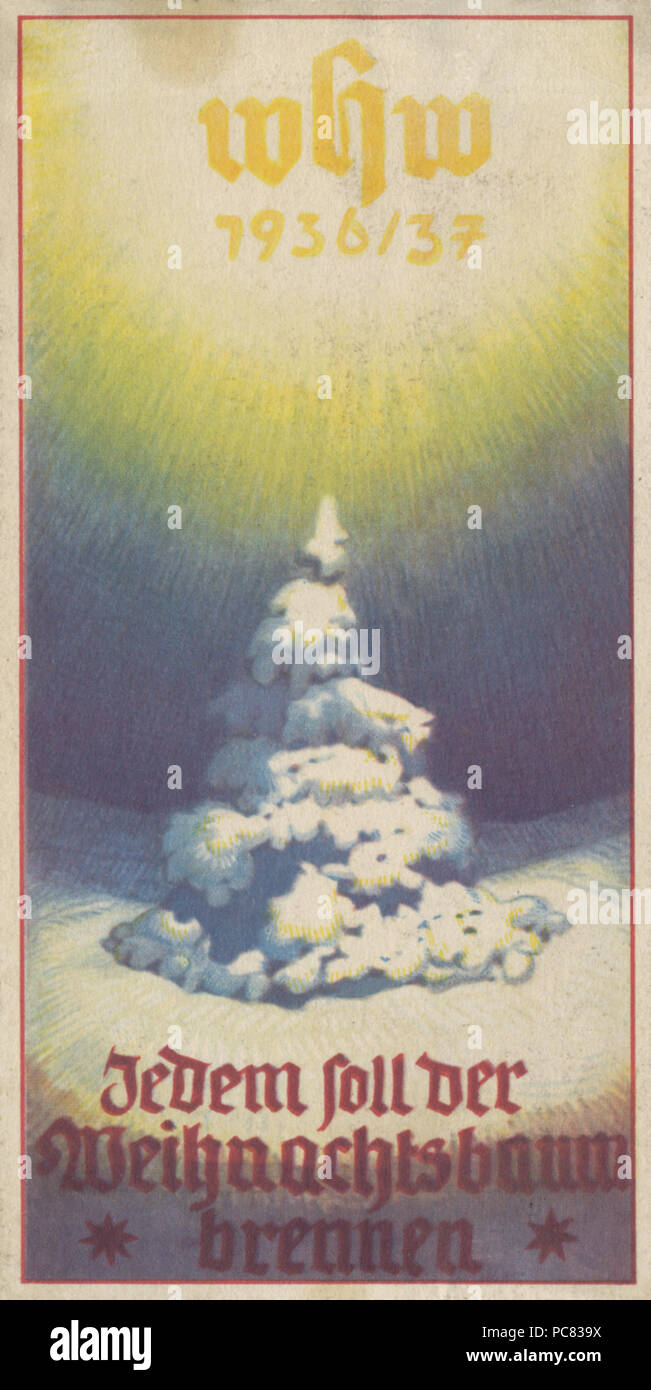 645 WHW Türplakette 1936-37 Foto Stock