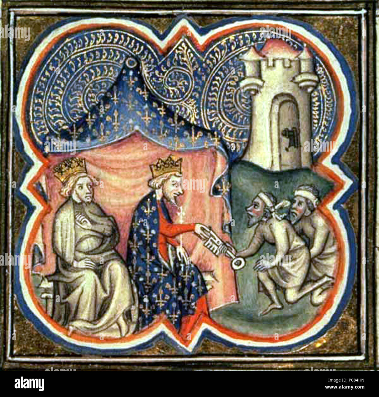 480 Philippe Auguste et Richard acro Foto Stock