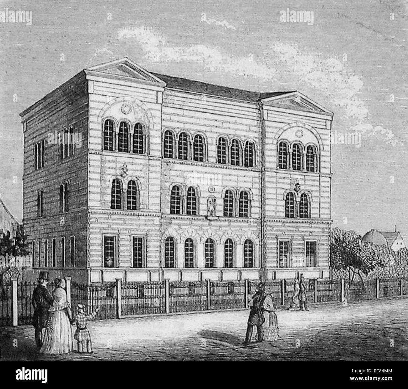 441 Neues Logengebaeude Apollo Balduin zur Linde 1847 Foto Stock