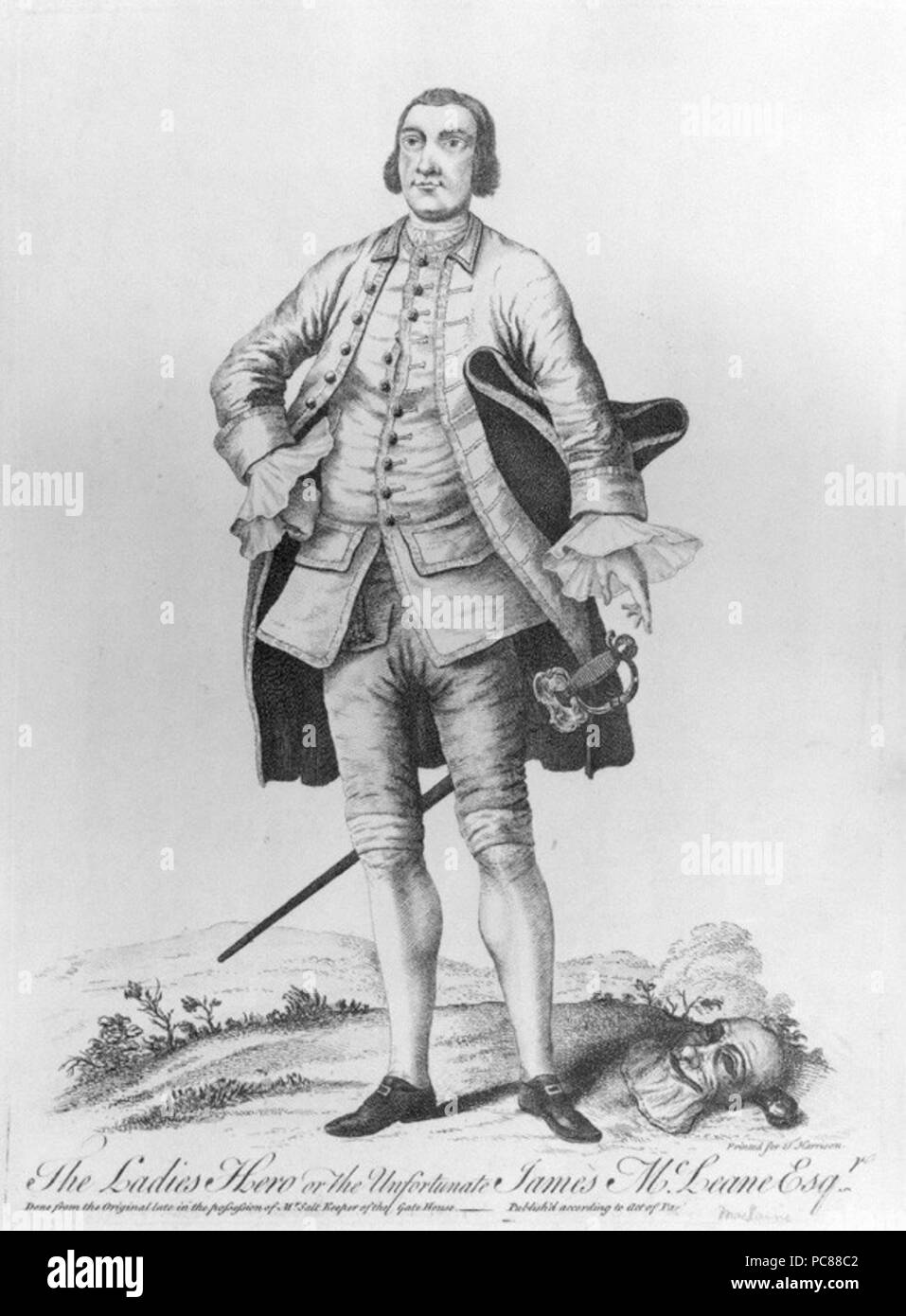 Dopo un artista sconosciuto, di attacco e la linea di incisione, 1750 o dopo 307 James maclaine Foto Stock