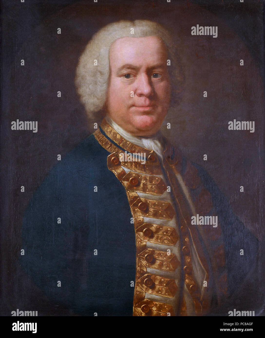 Il contrammiraglio Charles Holmes (1711-1761) *olio su tela *76 x 63,5 cm *dopo 1758 513 Contrammiraglio Charles Holmes (1711-1761), dalla scuola britannica del XVIII secolo Foto Stock