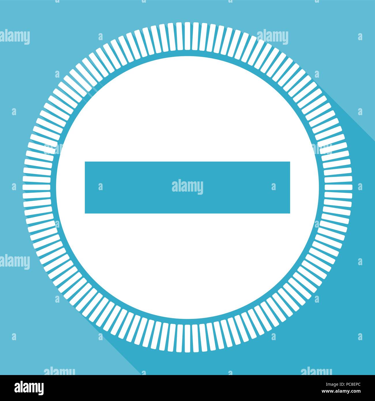 Meno modificabile vettore piatto icona, piazza pulsante web, blu il computer e lo smartphone applicazione sign in eps 10 Illustrazione Vettoriale