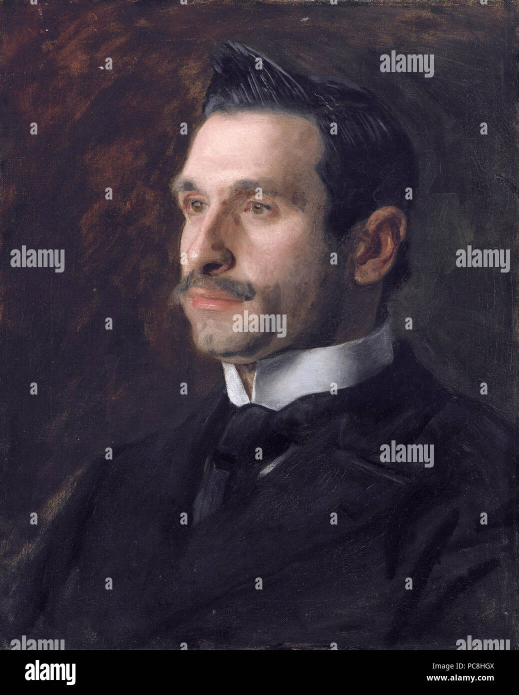 Francesco Romano *olio su tela *51,4 x 41,3 cm *firmato: Thomas Eakins *datata: 1904 *inscritto: tutti AMICO FRANCESCO ROMANO 35 Francesco Romano Foto Stock