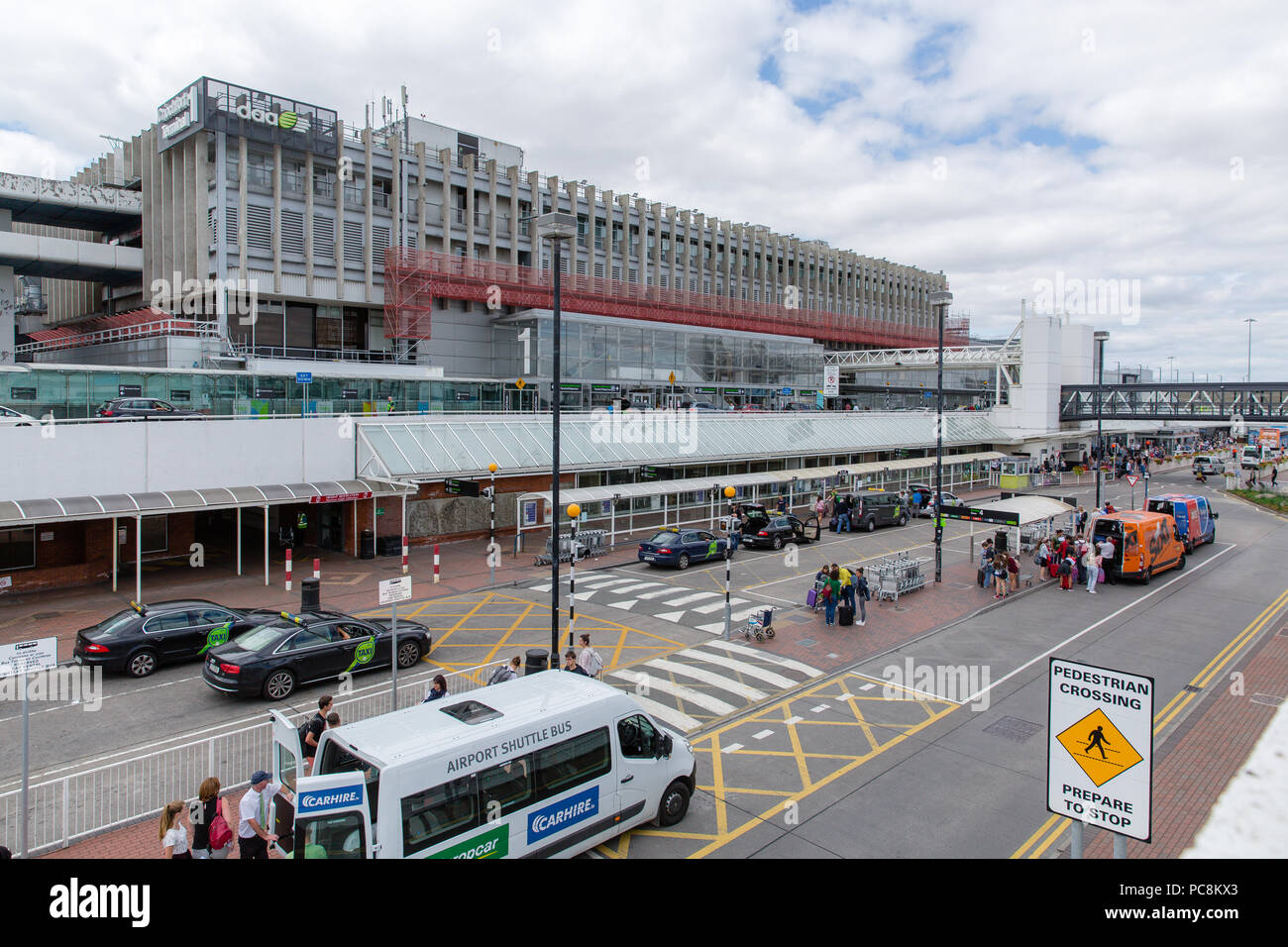 Dublin Airport Terminal Uno, Dublino, Irlanda, Europa Foto Stock