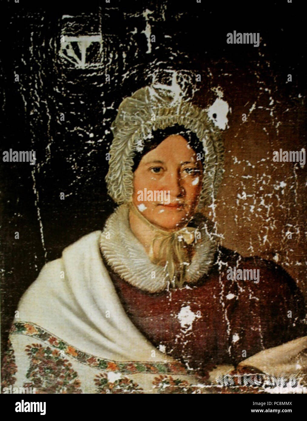 621 donna sconosciuta da Yakov Argunov (1837) Foto Stock