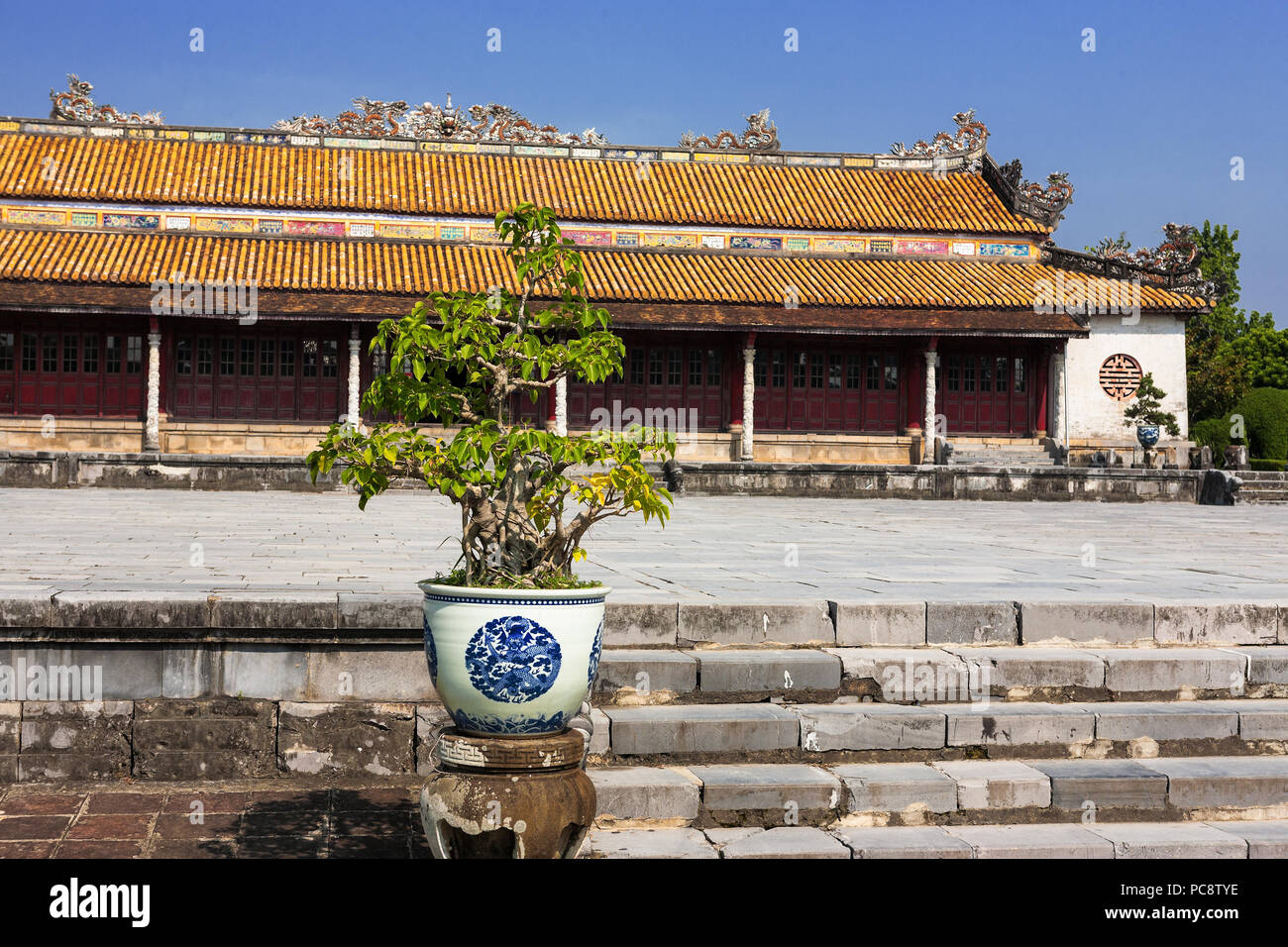 Thái Hòa Palace (Sala della suprema armonia), la città imperiale, Tonalità Viet Nam Foto Stock