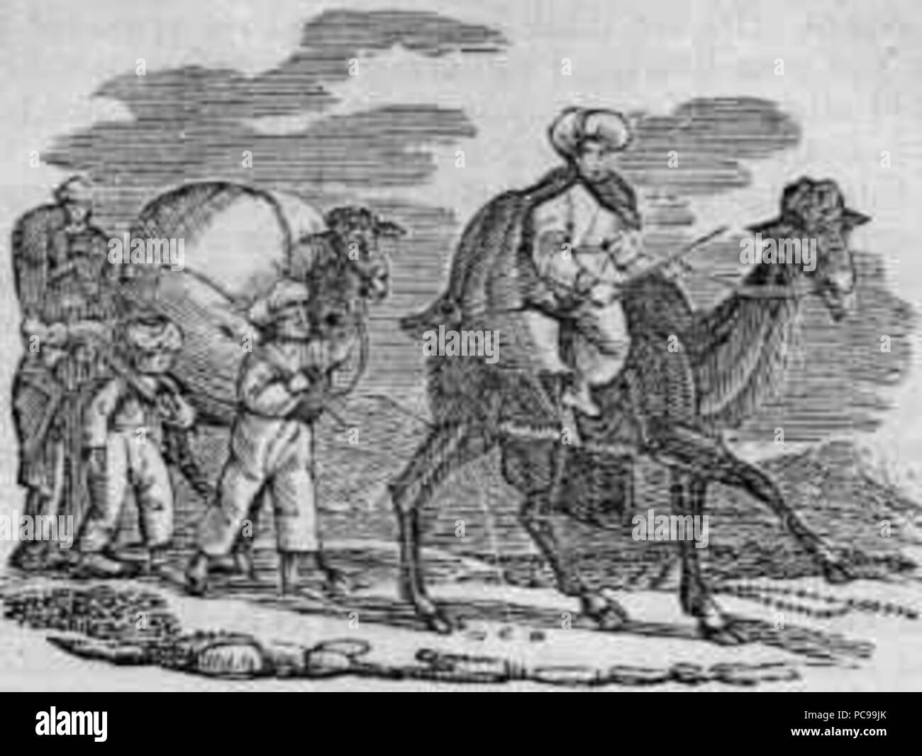 604 Questo è intitolato "carovana" da "Sinbad il settimo e ultimo viaggio." Mi piace il cammello. Foto Stock