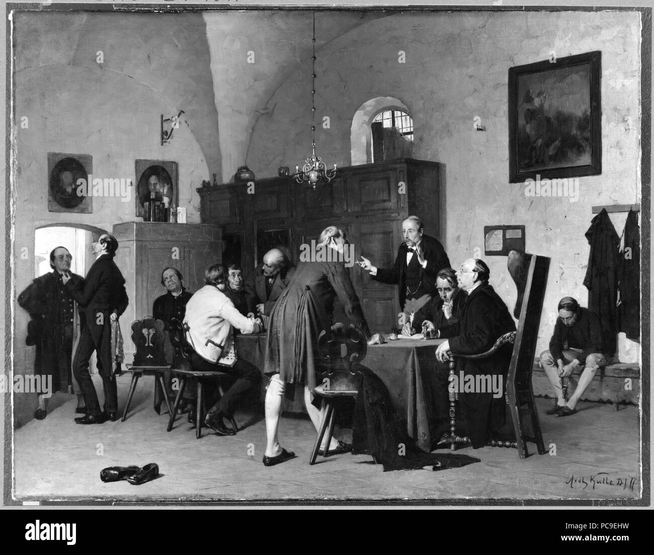 88 La Sacrestia riunione. Motivo da Germania (Axel Kulle) - Nationalmuseum - 18332 Foto Stock