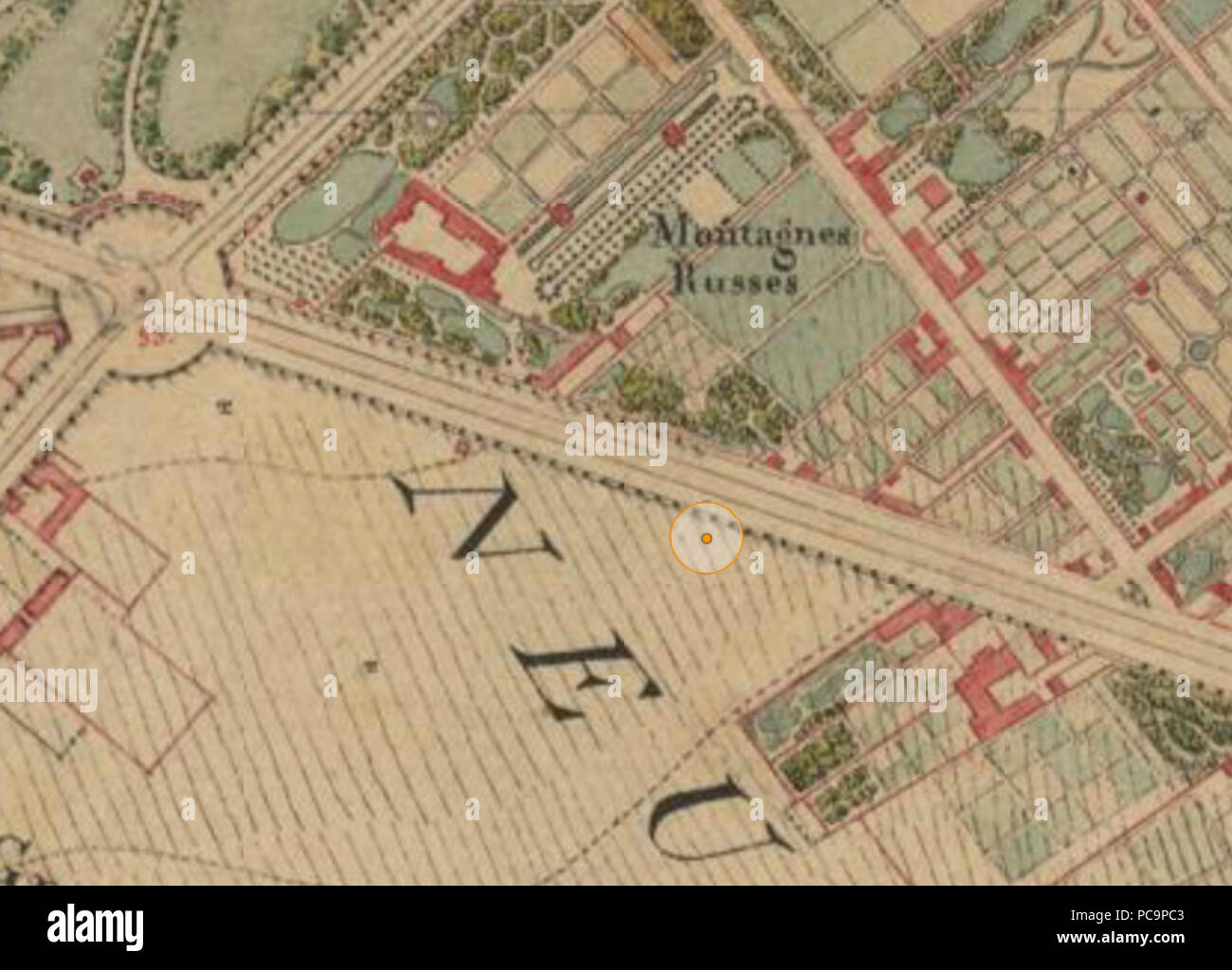 423 Mont russes IGN 1818 1824 Foto Stock