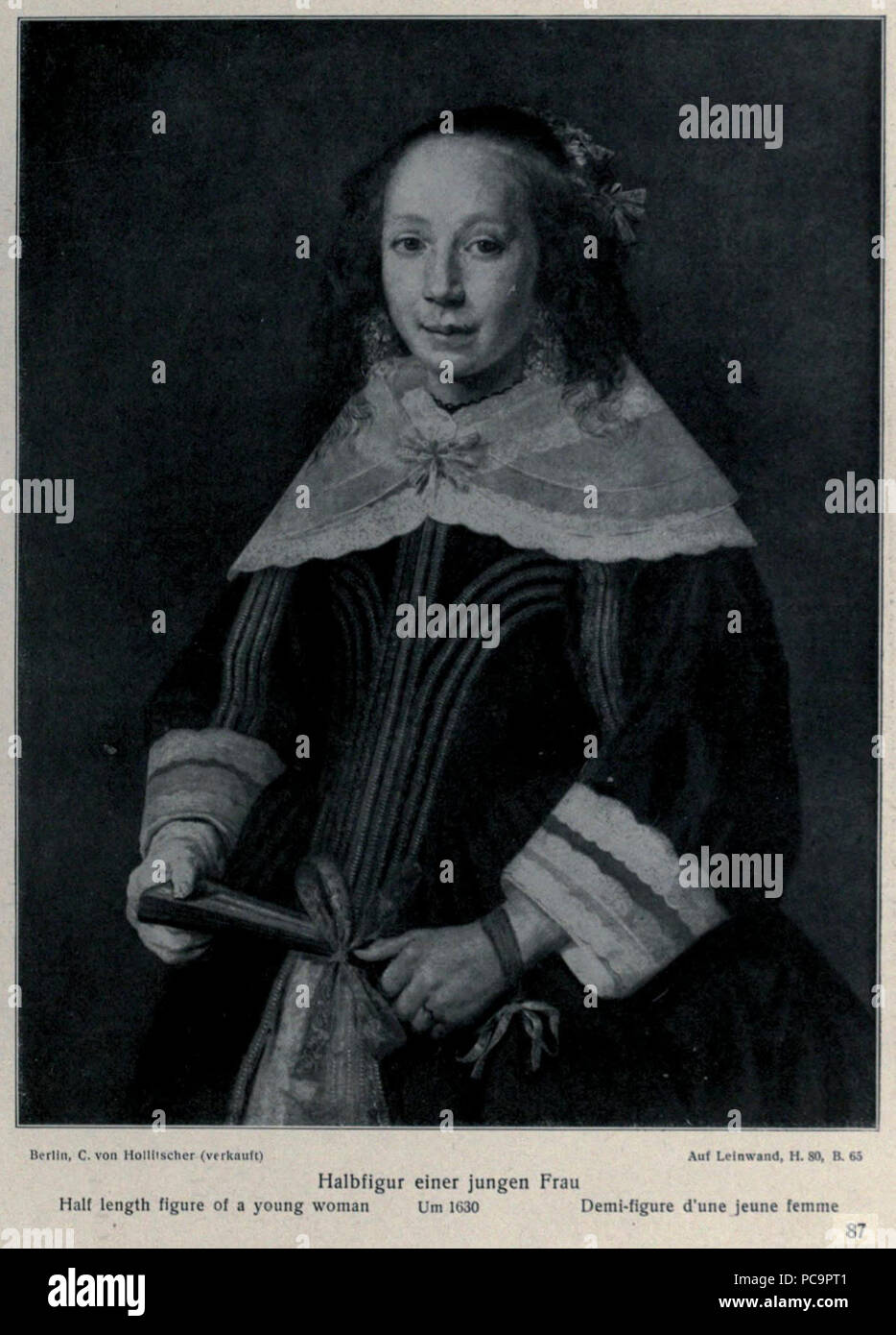 Dopo Frans Hals - Ritratto di una giovane donna KdK 87. Foto Stock