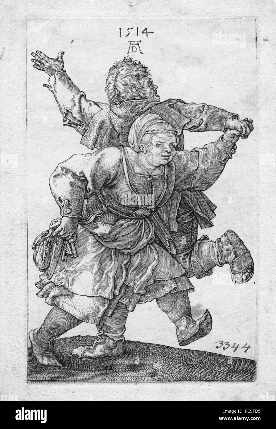 AGAD Albrecht Dürer - Contadino coppia danzante. Foto Stock