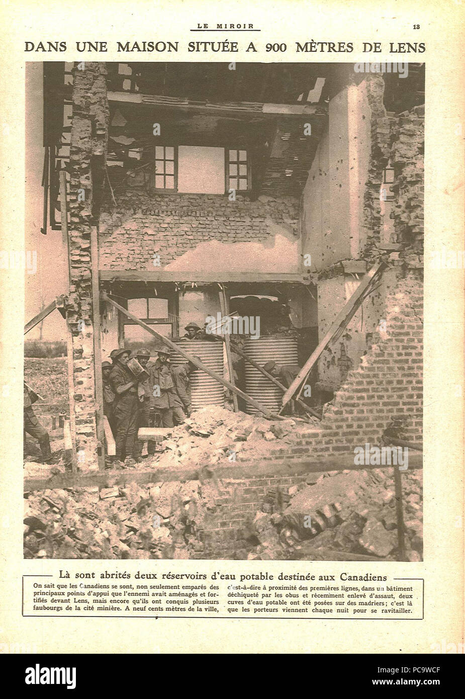 32 Le Miroir, n°203. Dimanche 14 octobre 1917 (pag.12) Foto Stock