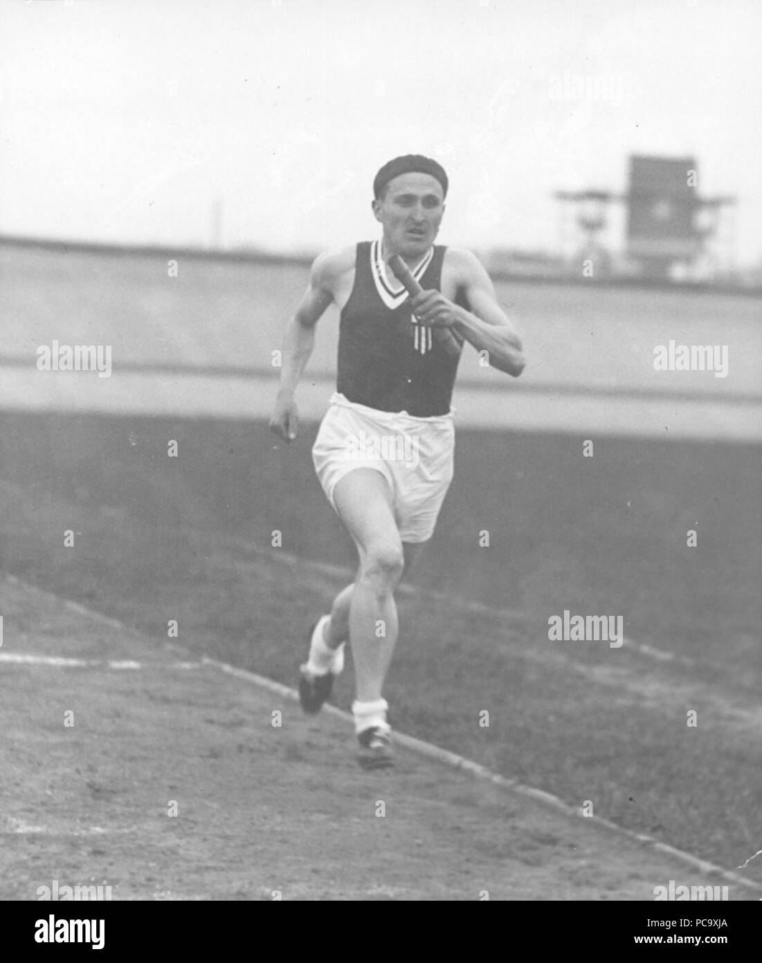 AGAD Janusz Kusociński na treningu. Foto Stock